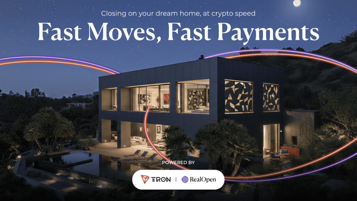 TRON and RealOpen Launch $50,000 Holiday Campaign to Power Luxury Real Estate Purchases with USDT on TRON